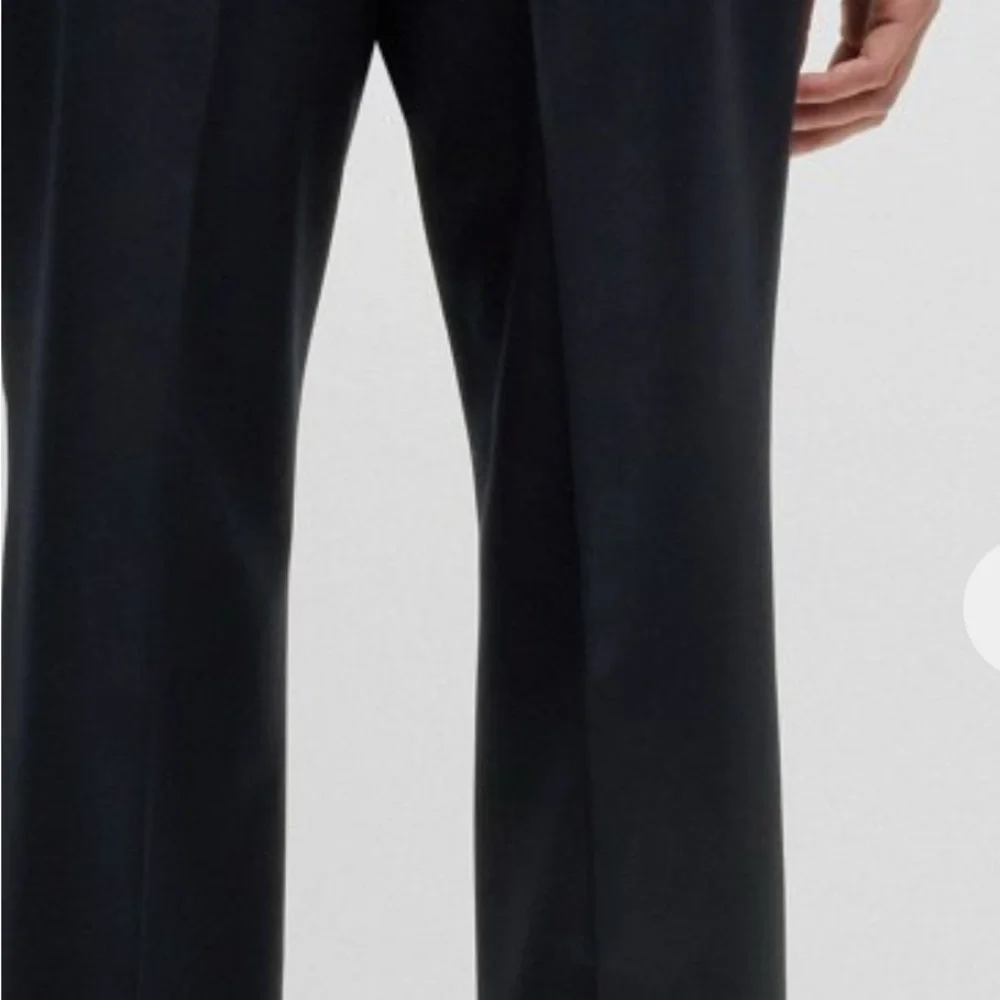HUGO BOSS Slim-Fit Trousers In Vigin Wool With Stretch Men's Navy Pants size 42R